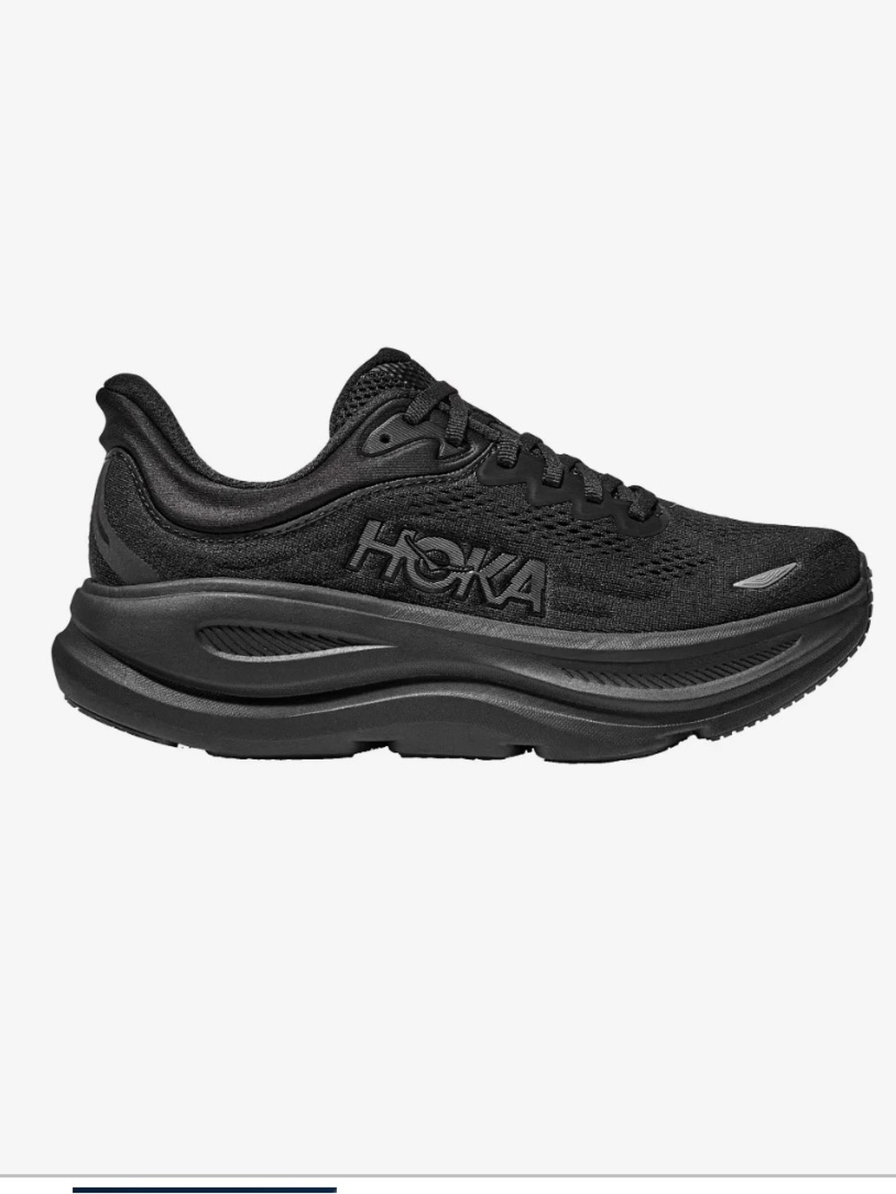 HOKA Bondi 9 Black Women’s Size 7.5 B Road Running Shoes
